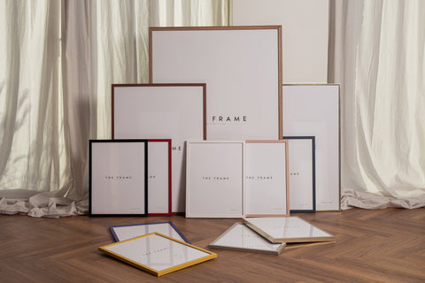 Farverige trærammer