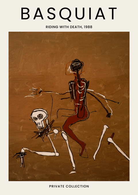 Riding With Death - Jean-Michel Basquiat kunstplakat