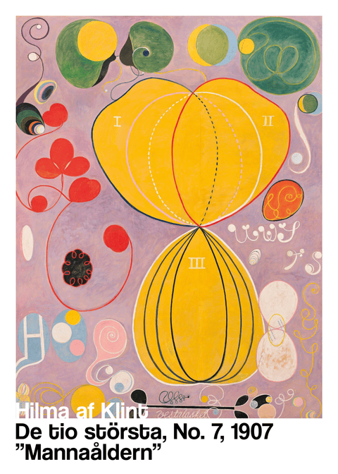 Mannaåldern - Hilma af Klint kunstplakat