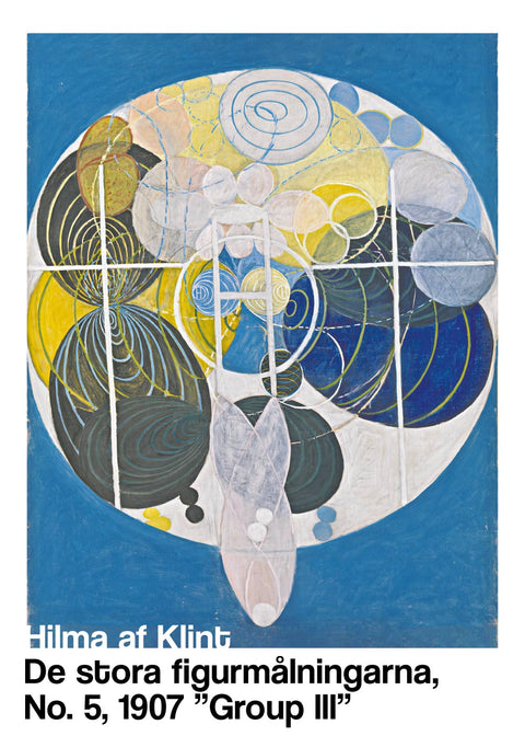 De stora firgurmålningarna No. 5 - Hilma af Klint kunstplakat