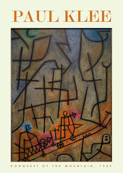 Conquest of the mountain - Paul Klee Kunstplakat