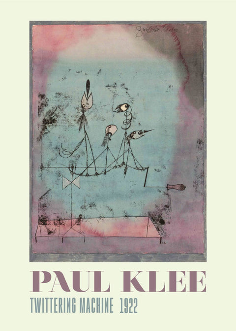 Twittering machine - Paul Klee Kunstplakat