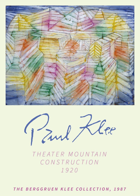 Theater mountain construction - Paul Klee Kunstplakat