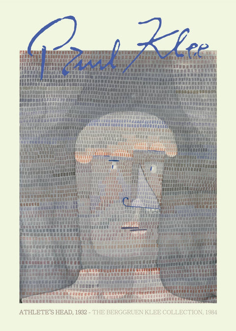 Athlete's head - Paul Klee Kunstplakat