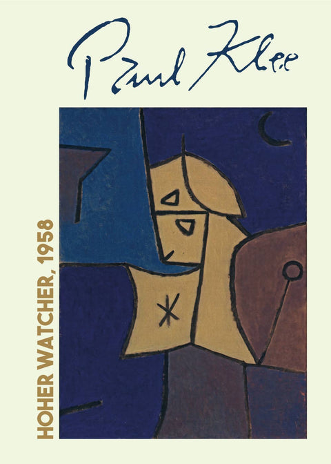 Hoher watcher - Paul Klee Kunstplakat