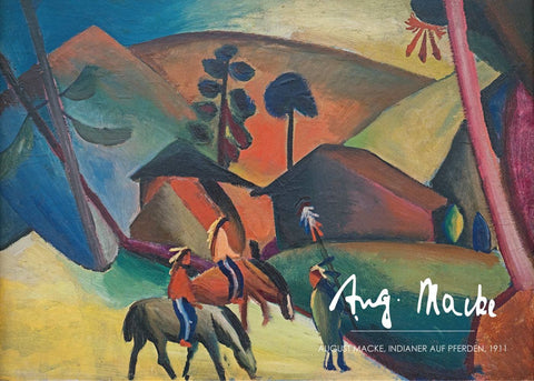 Indianer auf pferden - August Macke