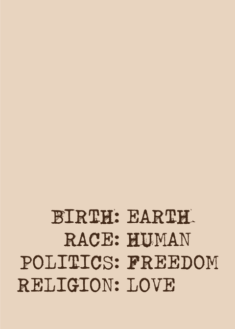 One human race - plakat