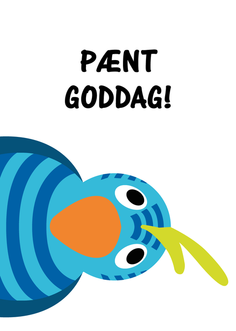 Kaj og Andrea plakat - Pænt goddag