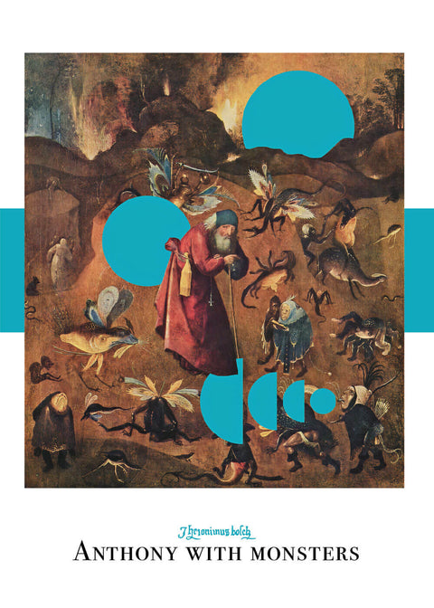 Anthony with monsters - Hieronymus Bosch museumsplakat