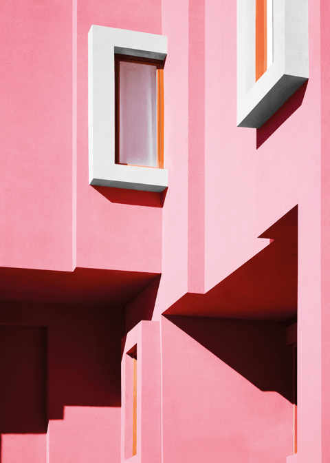 Pink house - Arkitektur plakat