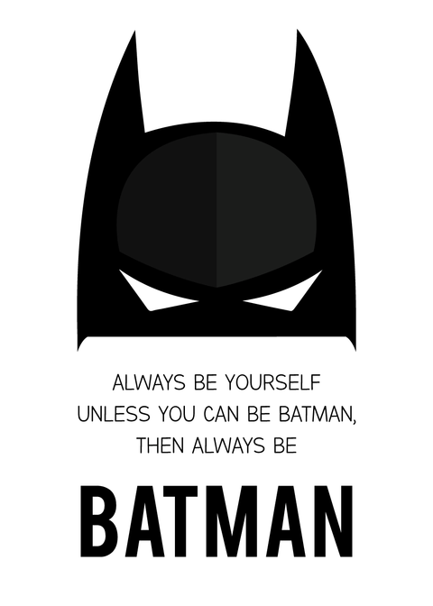 Always be Batman - plakat