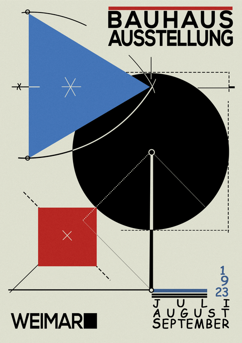 Ausstellung - Bauhaus kunstplakat