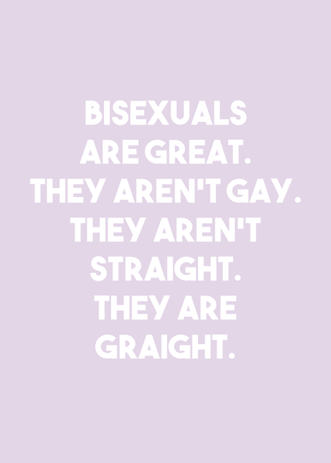 Bisexuals are great - LGBT plakat