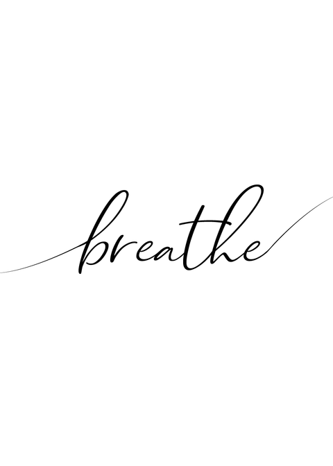 Breathe plakat