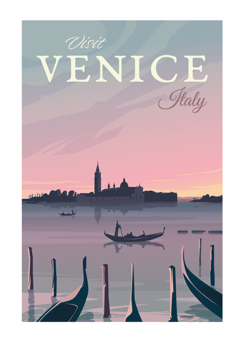 Visit Venice - rejse plakat