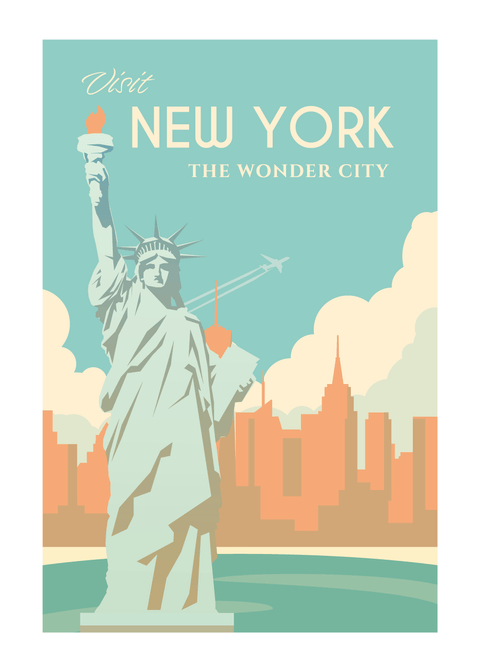 Visit New York - rejse plakat