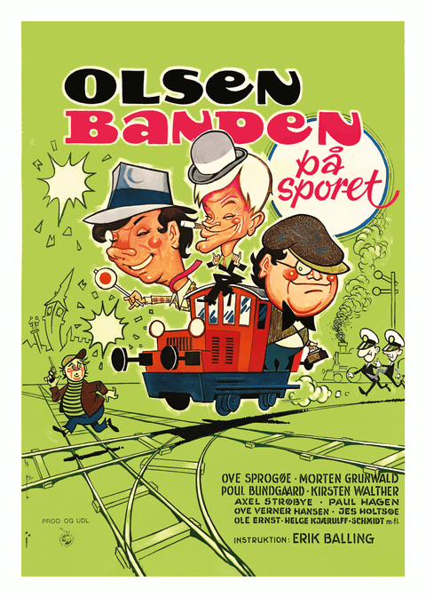 Olsen Banden på sporet - Filmplakat