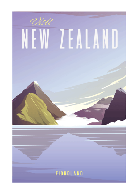 Visit New Zealand - rejse plakat