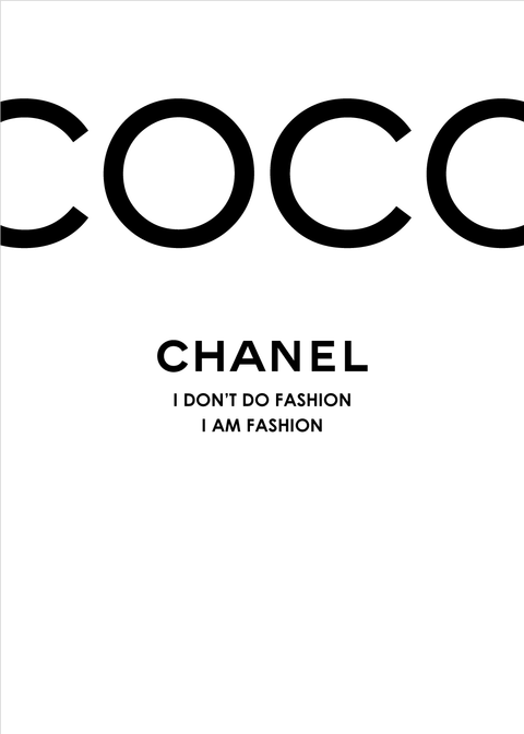 Coco Chanel plakat