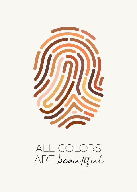 All colors are beautiful - plakat