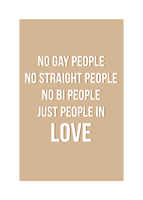 Just people in love - LGBT plakat