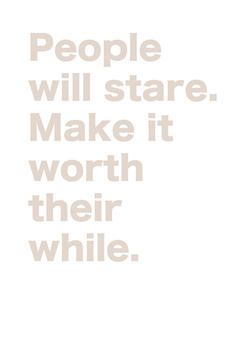 People will stare - LGBT plakat