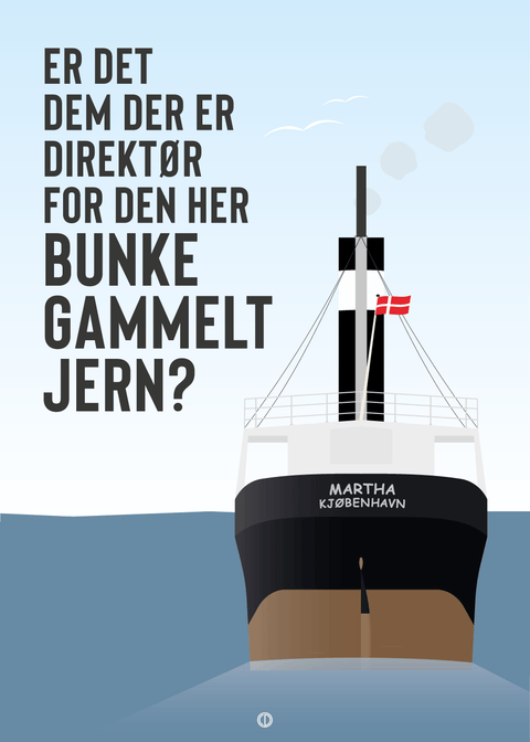 Martha plakat - Bunke gammelt jern