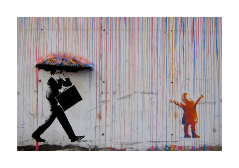 Coloured Rain - Banksy plakat