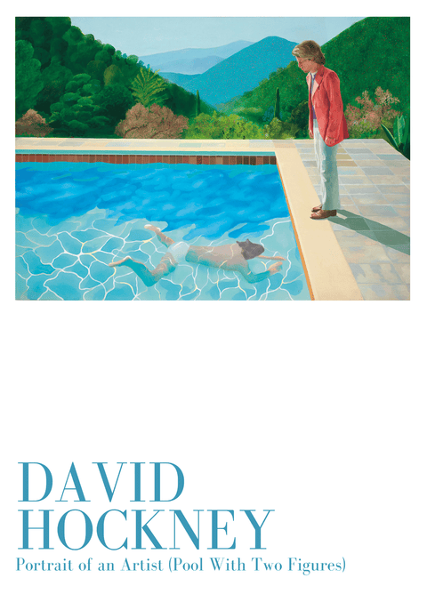 Pool With Two Figurs - David Hockney kunstplakat