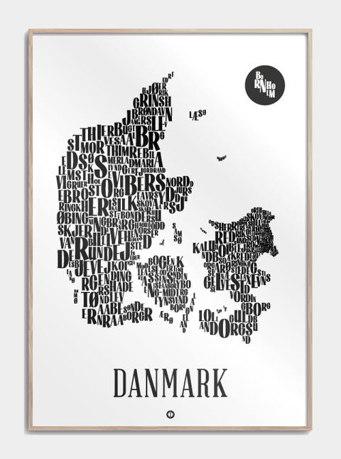 Danmark plakat - By plakat