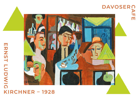 Davoser cafe - Ernst L. Kirchner museumsplakat