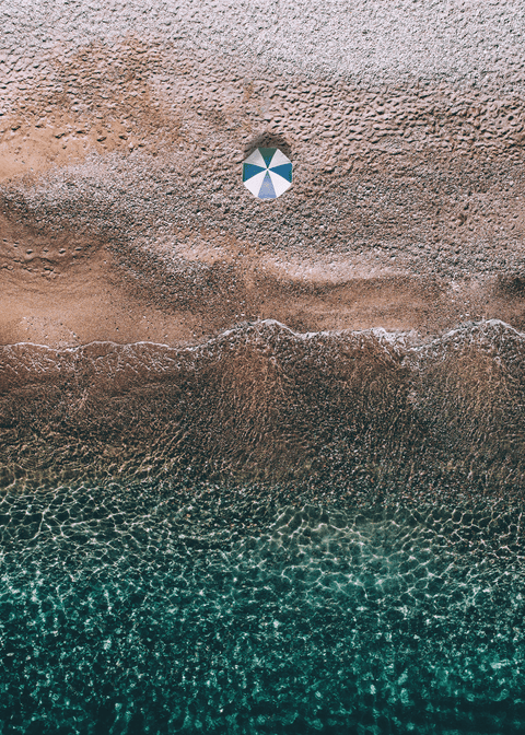 Beach umbrella - Airpixels plakat