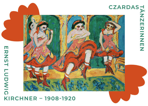 Czardas Tänzerinnen - Ernst L. Kirchner museumsplakat