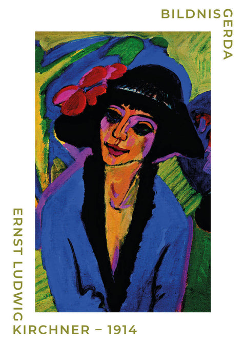 Bildnis gerda - Ernst L. Kirchner museumsplakat