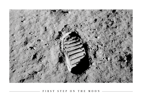 First step on the Moon - Plakat