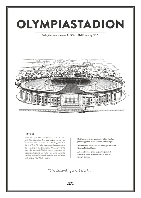 Olympiastadion - Hertha BSC arena - stadionplakat