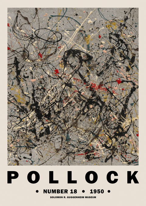 Pollock Number 18 - Jackson Pollock kunstplakat