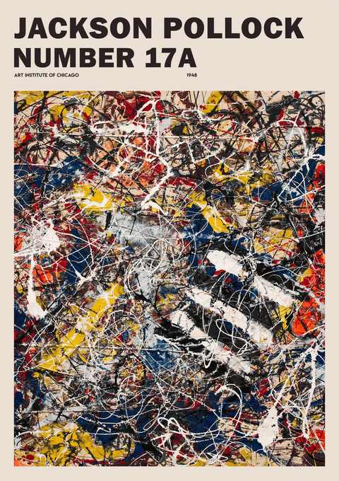 Number A17 - Jackson Pollock kunstplakat