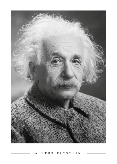 Albert Einstein - Plakat