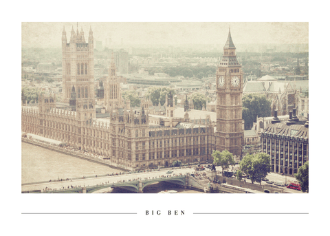 London and Big Ben - Plakat