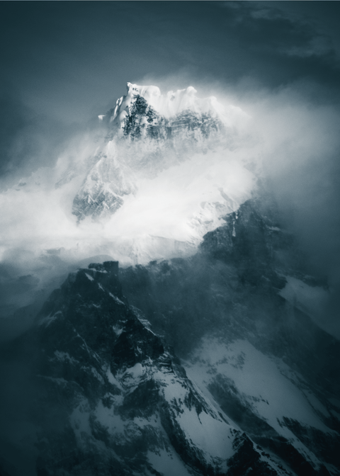 Patagonian mountains - Airpixels plakat