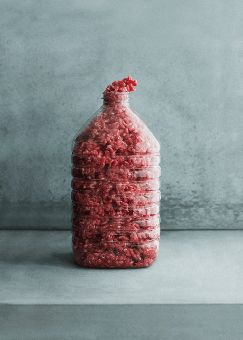 Bottle of meat - Moderne kunst plakat