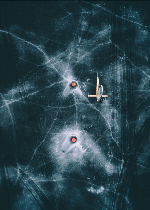 Ice yacht - Airpixels plakat