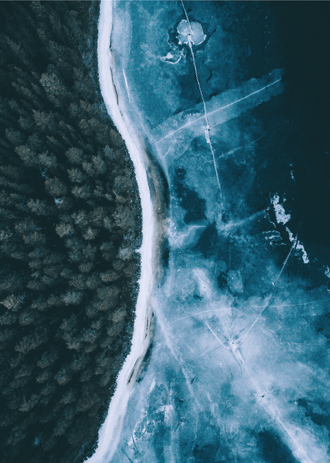 Frozen bay - Airpixels plakat