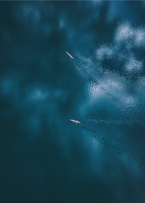 Lost in a kayak - Airpixels plakat