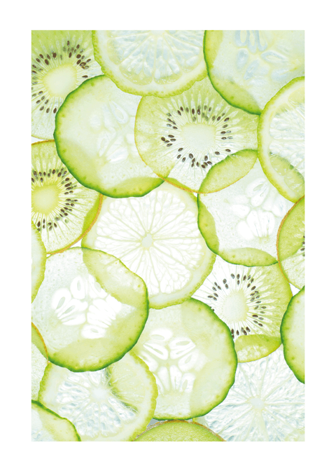 Green fruits - plakat