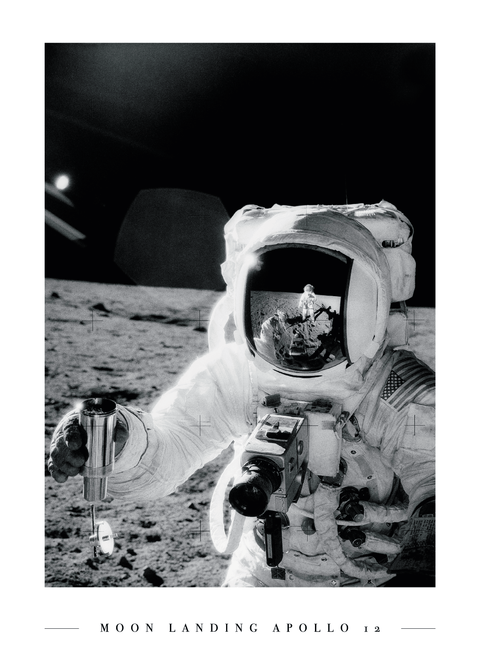 Moon landing Apollo 12 - Plakat