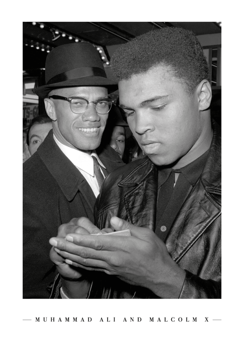 Malcolm X and Muhammad Ali - Plakat