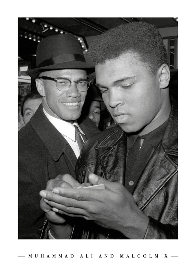 Malcolm X and Muhammad Ali - Plakat – Citatplakat