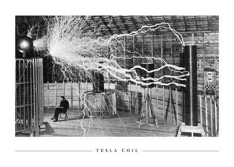 Tesla Coil - Plakat